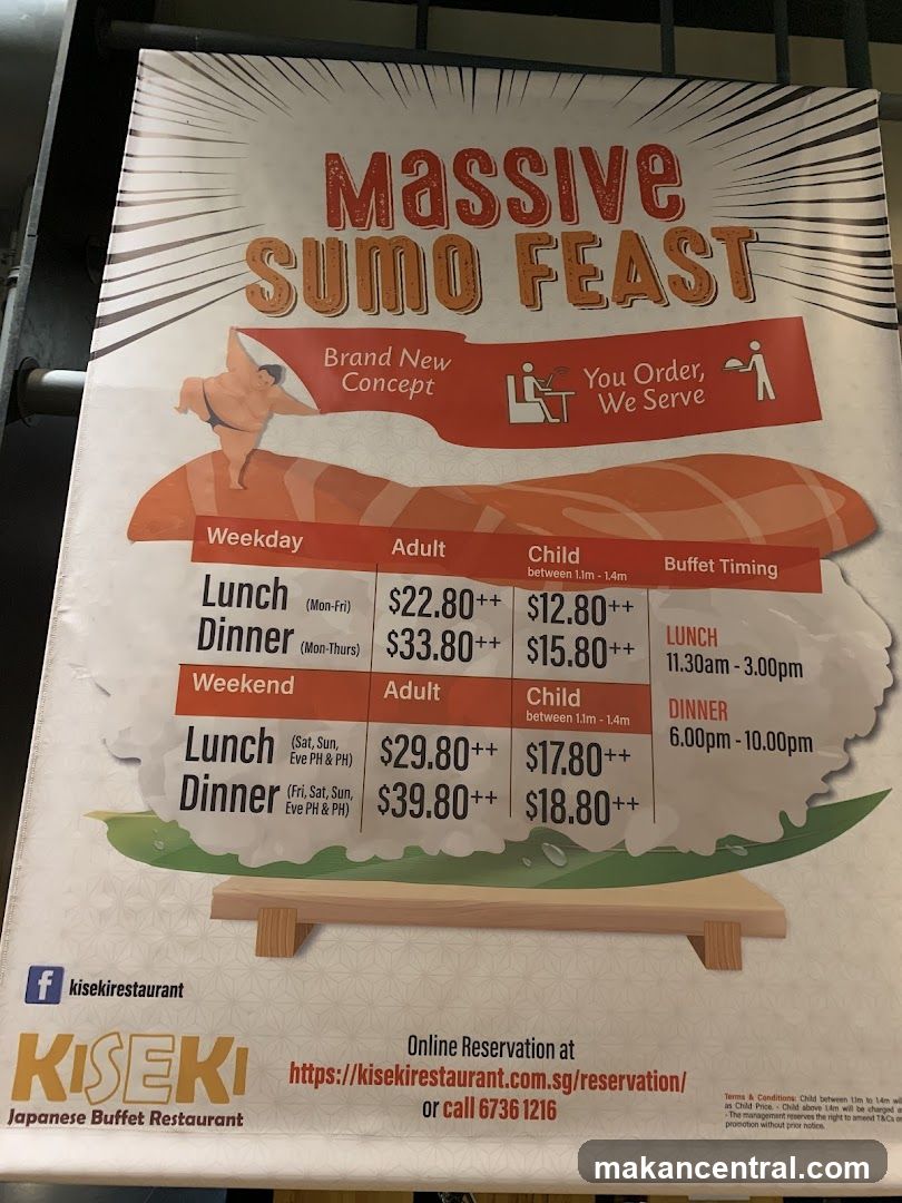 Massive Sumo Feast Menu