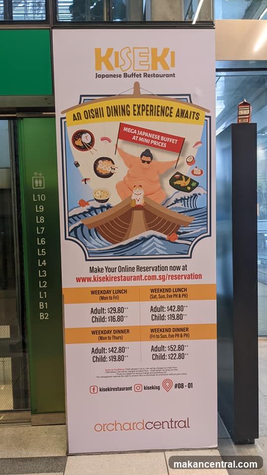 Kiseki Japanese Buffet Restaurant Advertisement