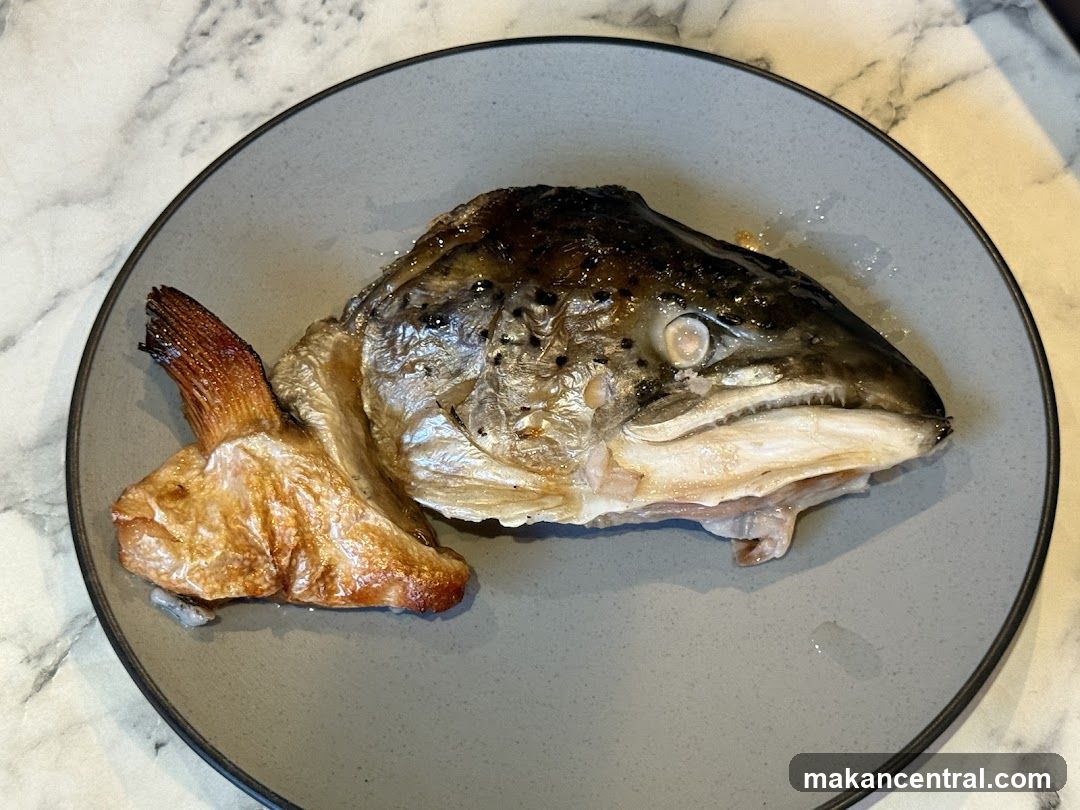 Cooked Salmon Head