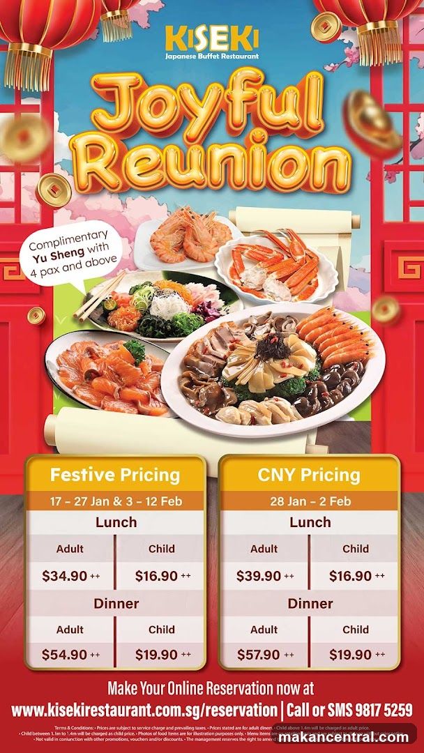 Kiseki Japanese Buffet Restaurant - Joyful Reunion Promotion