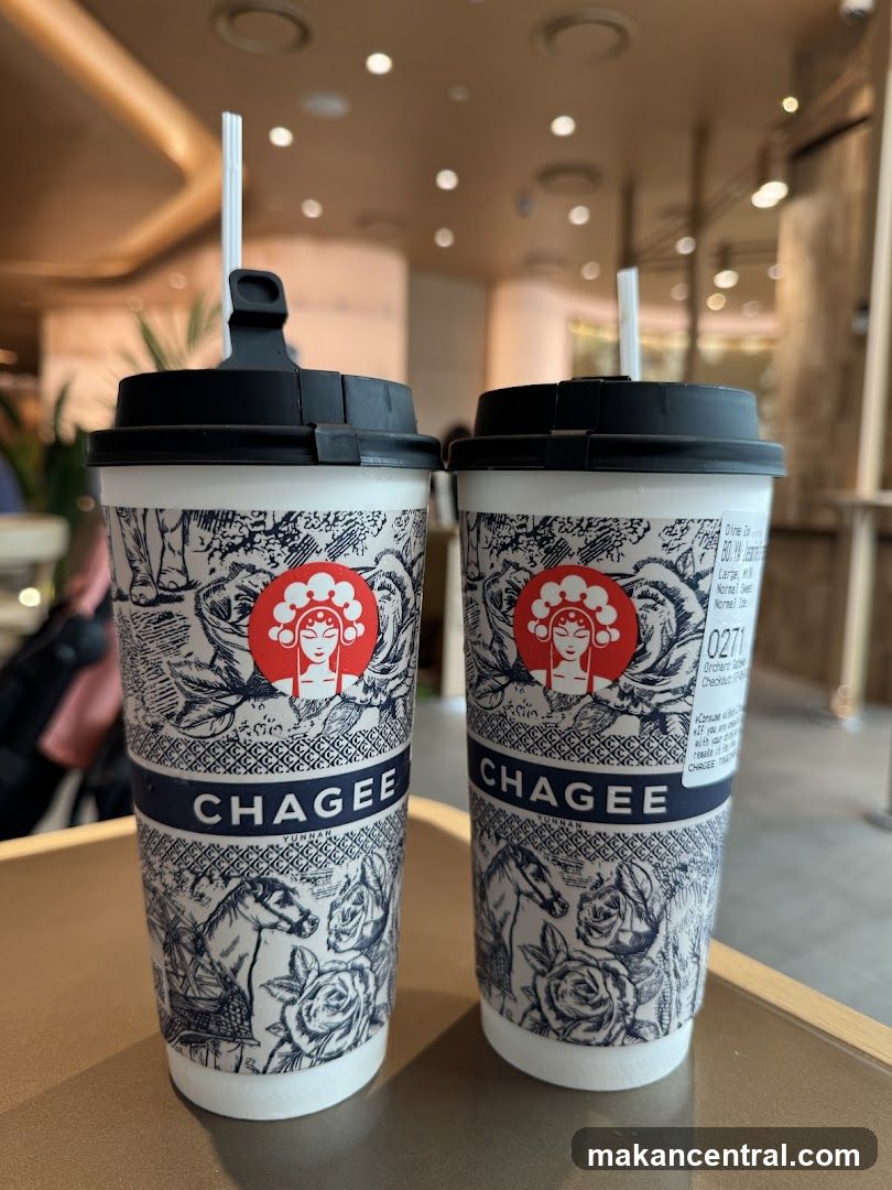 Two Chagee Cups