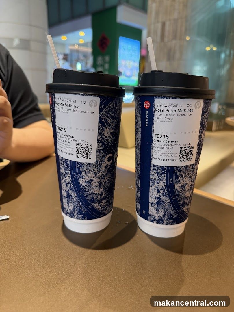 Two cups of milk tea