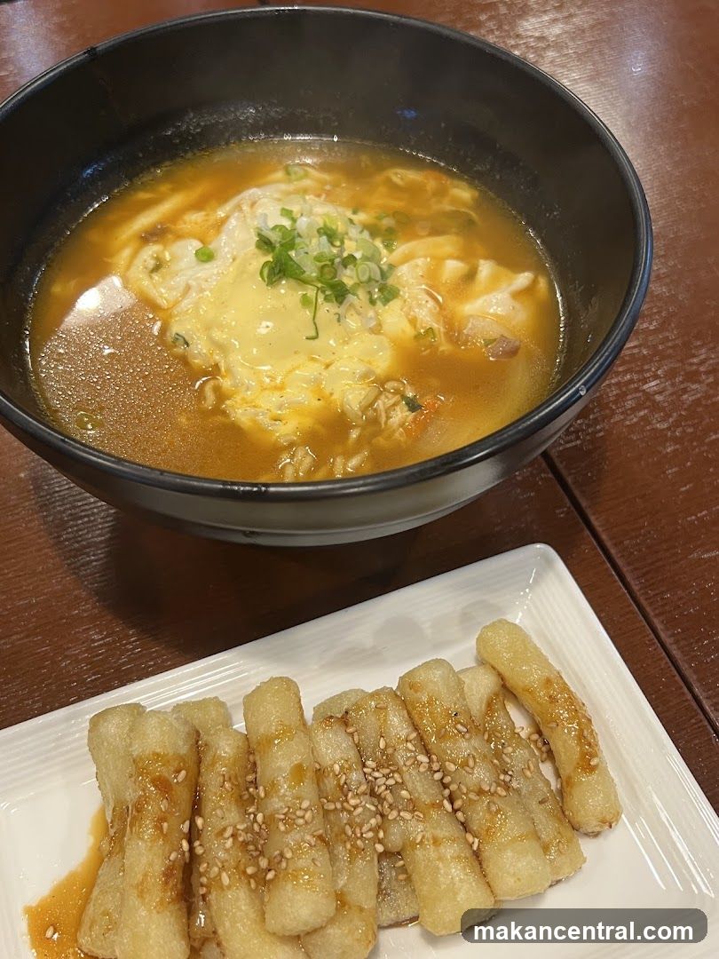 Noodle Soup and Fried Snacks