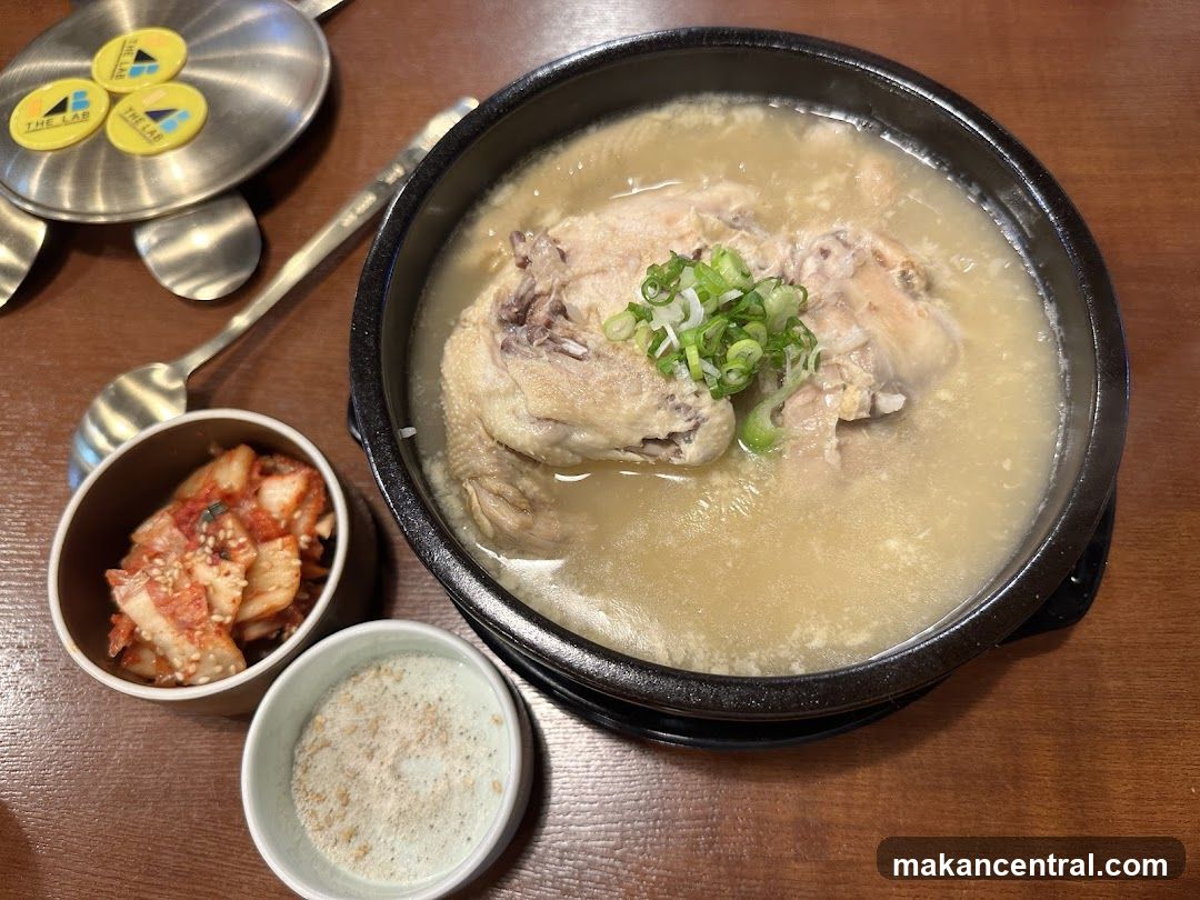 Samgyetang with Kimchi