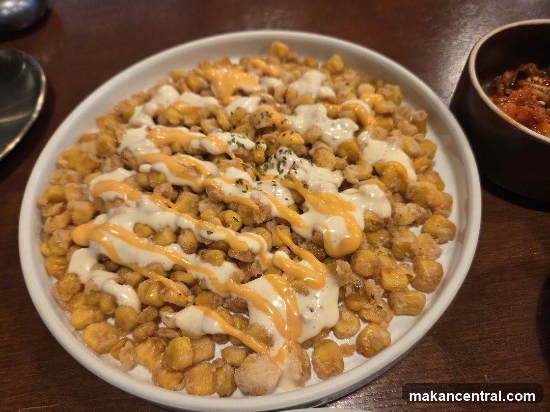 Fried Corn with Sauces