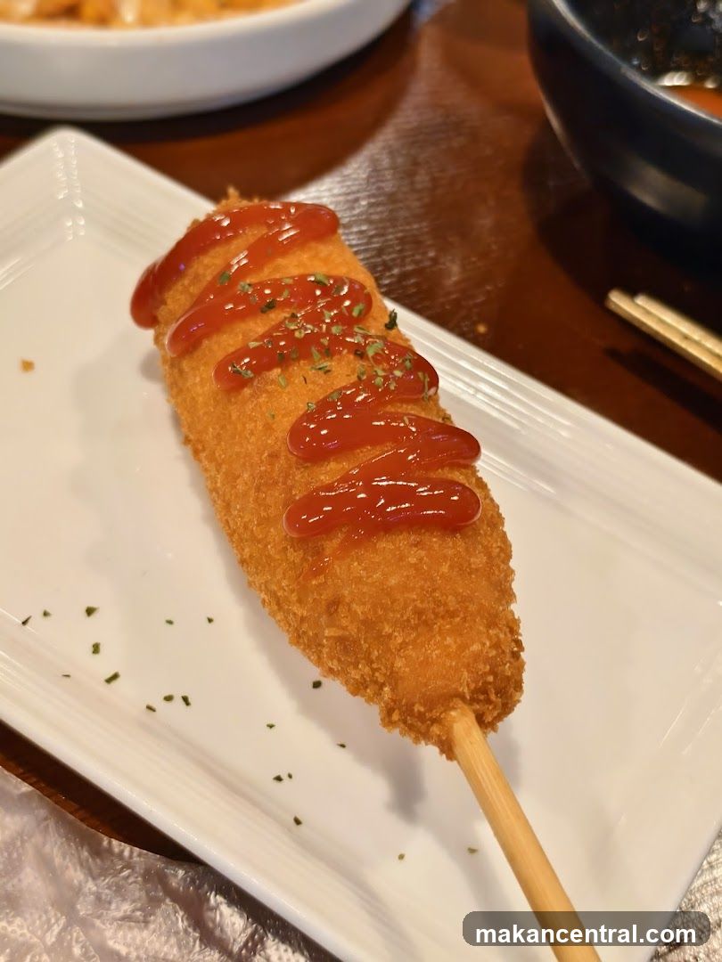 Corn Dog with Ketchup