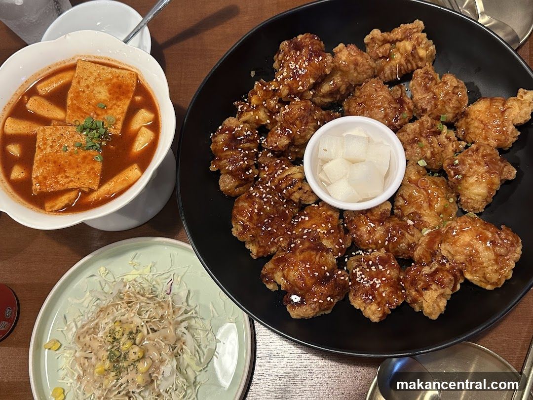 Korean Fried Chicken and Tteokbokki