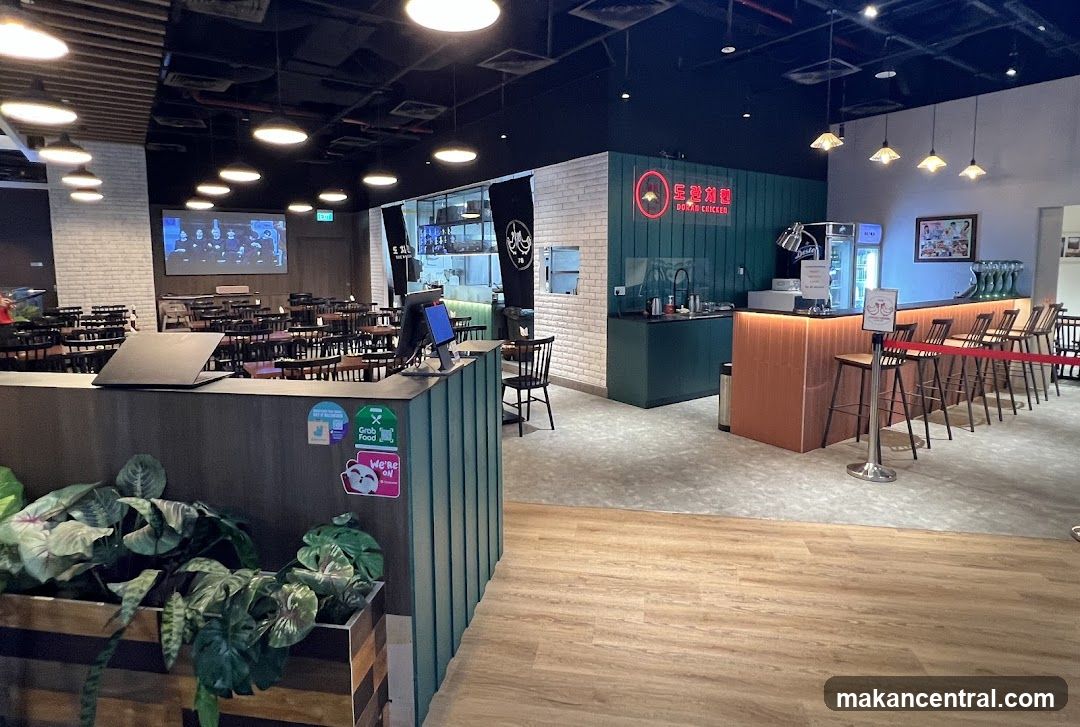 Restaurant Interior with Bar and Seating
