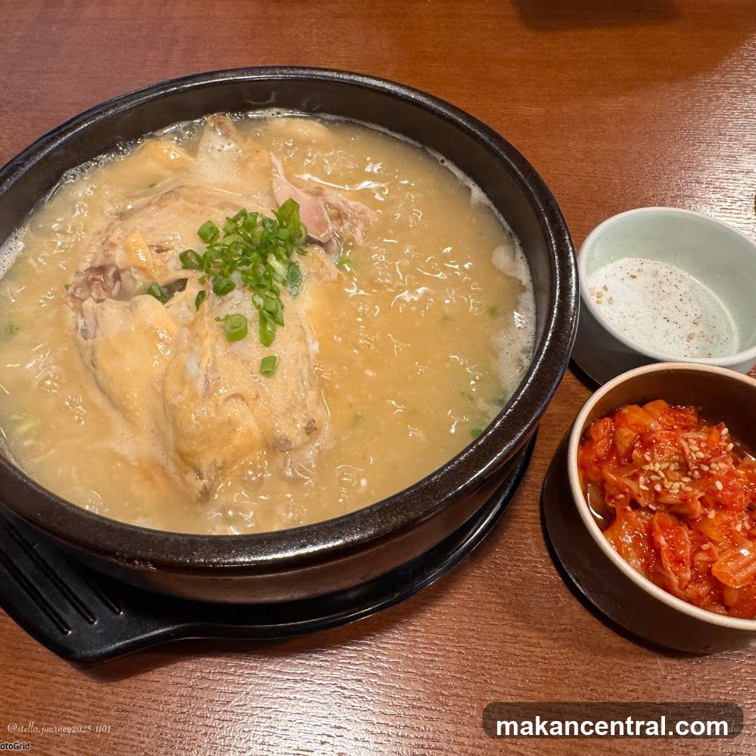 Samgyetang with Kimchi