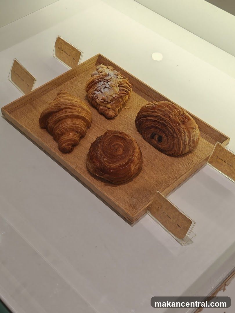 Pastries on a Wooden Tray