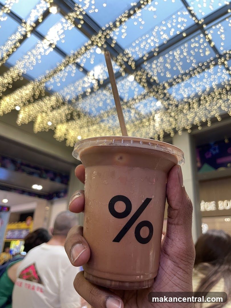 Iced Coffee with Percent Logo