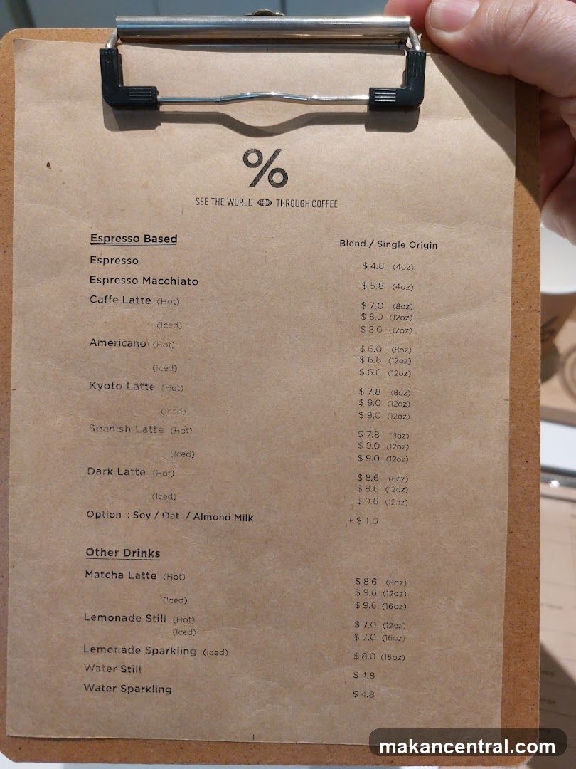 Coffee Menu