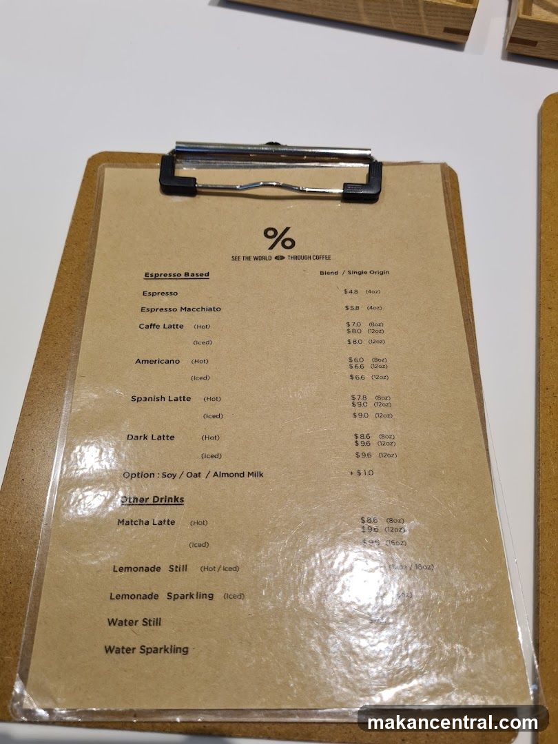 Coffee Menu