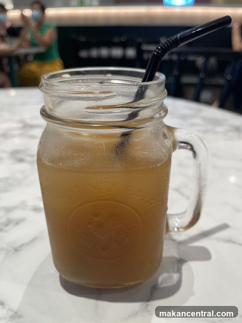 Iced Drink in a Mason Jar