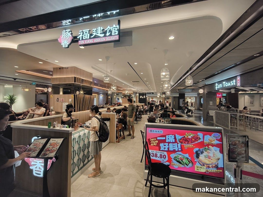 Restaurant Interior with Food Display