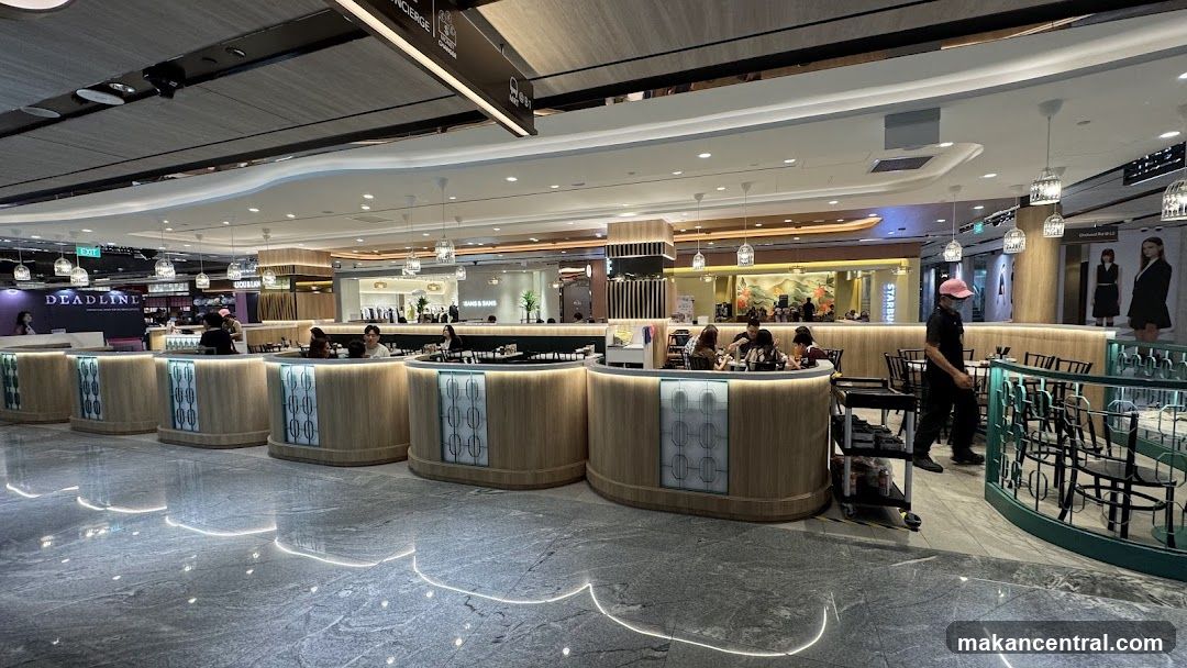 Food court seating area