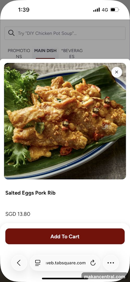 Salted Eggs Pork Rib