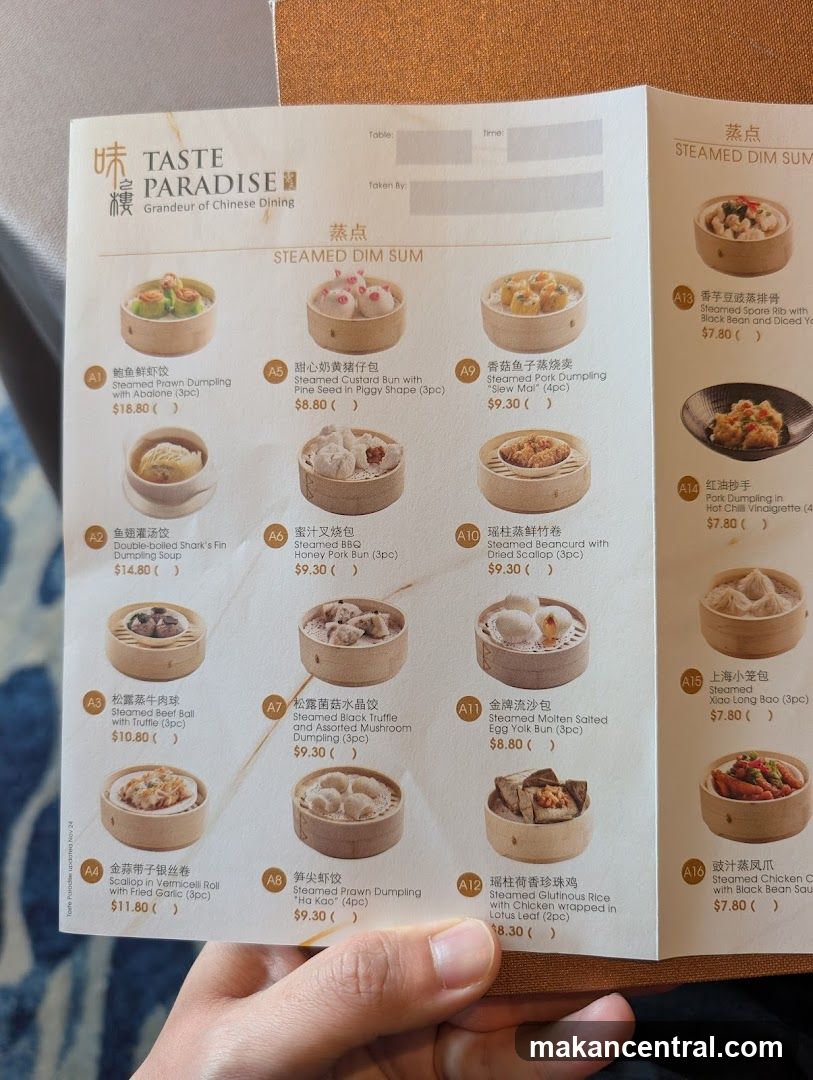 TASTE PARADISE STEAMED DIM SUM