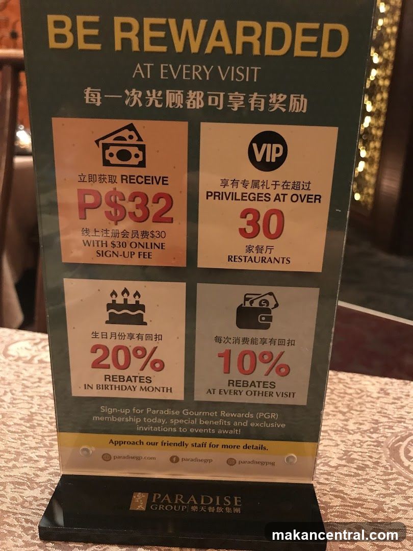 Paradise Group Rewards Sign