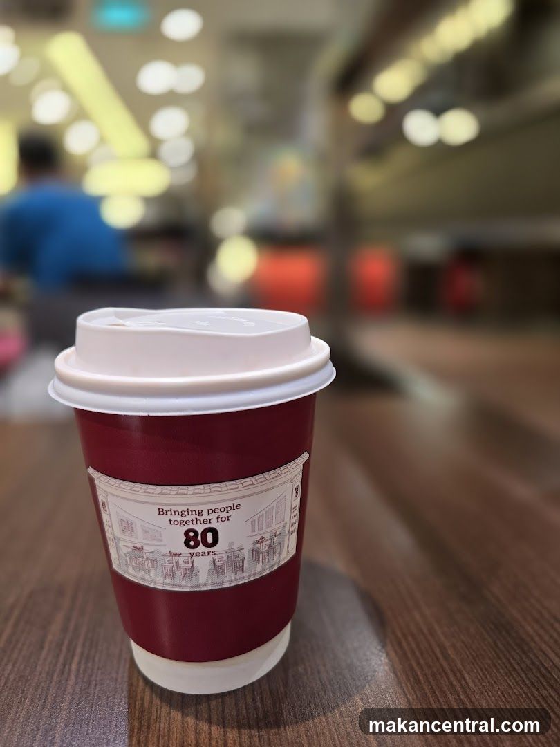 Coffee Cup with 80th Anniversary Branding