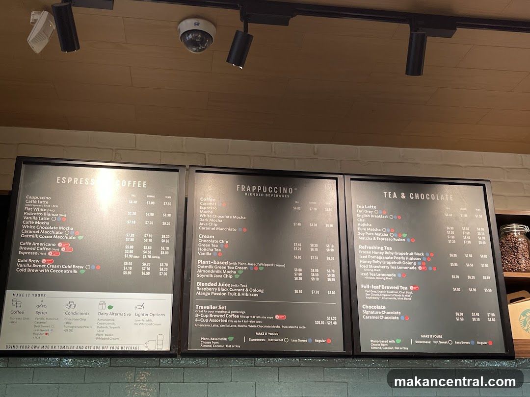 Starbucks Menu