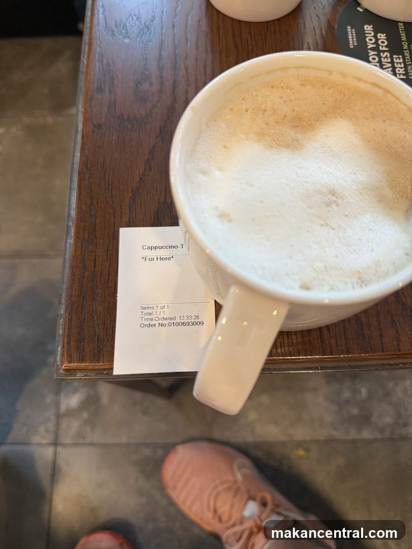 Cappuccino Receipt