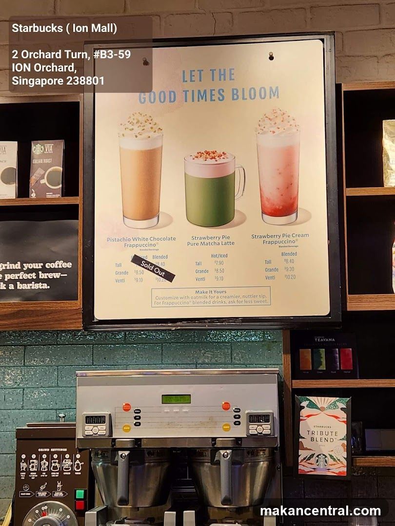 Starbucks Menu Board