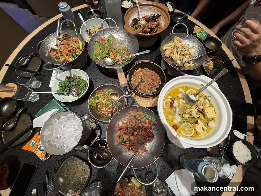 Table Full of Chinese Food
