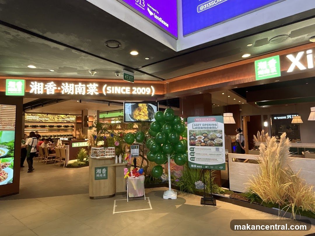 Restaurant Entrance with Soft Opening Promotion
