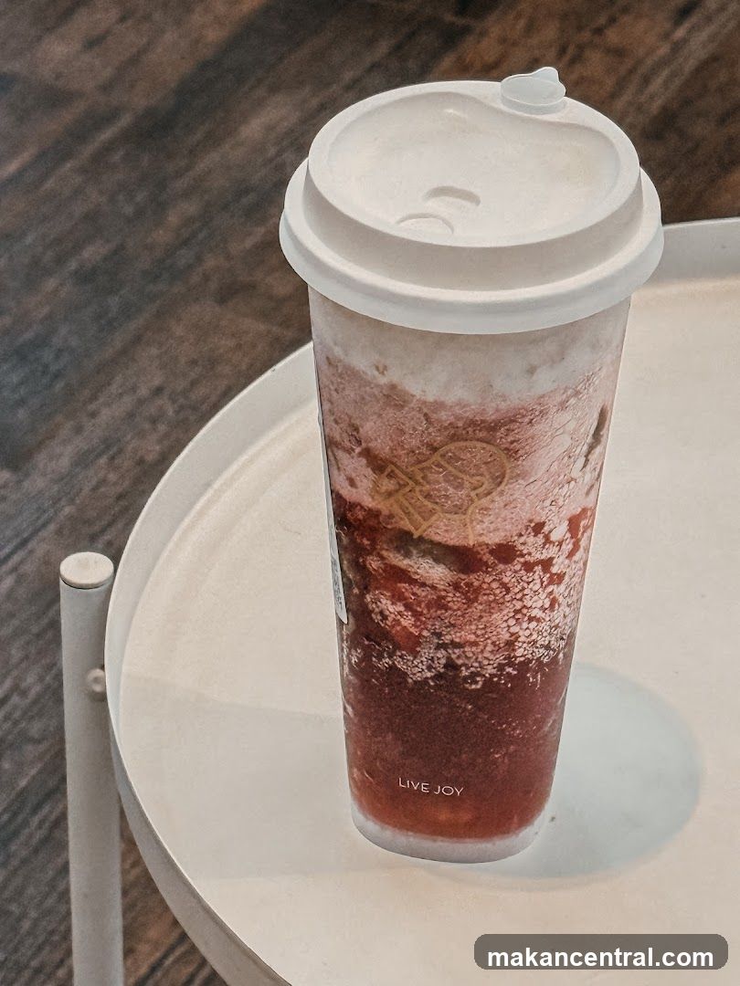 Beverage in a cup