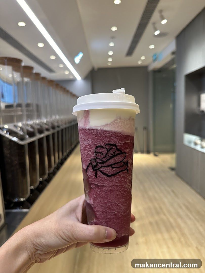 Purple Drink with Creamy Topping