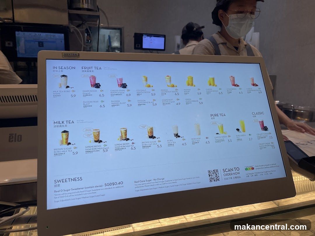 HEYTEA Menu