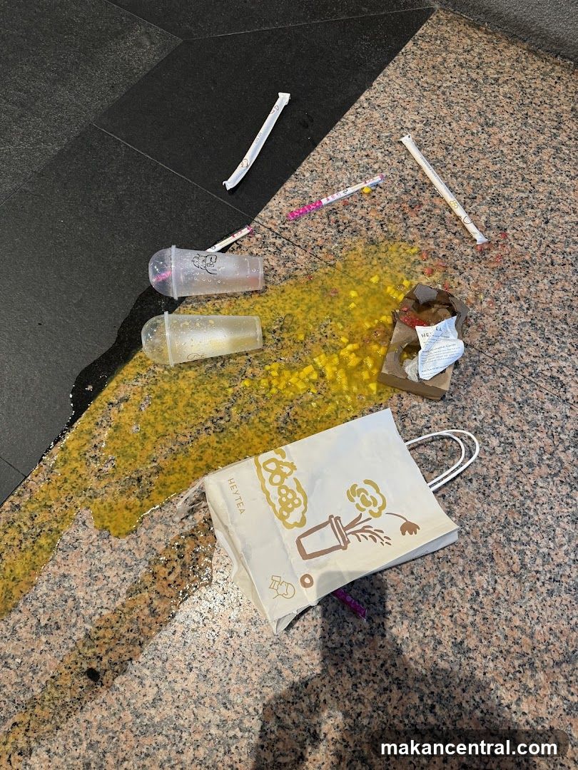 Spilled Drinks and Bag