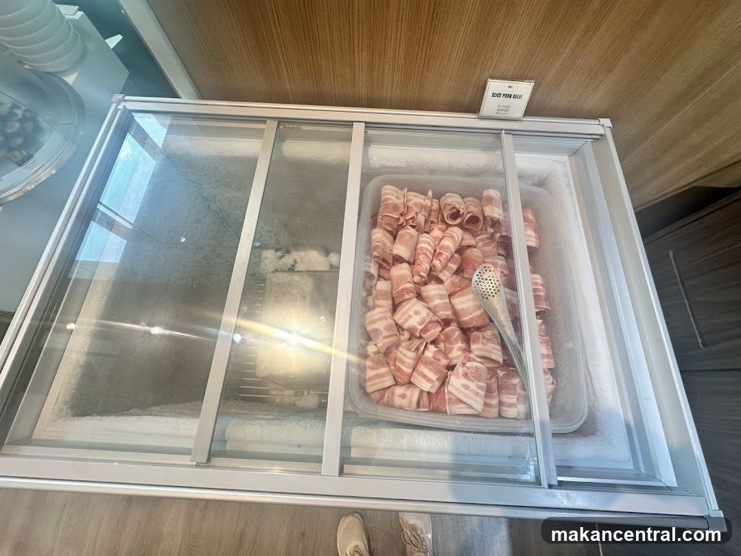Sliced Pork Belly in Freezer