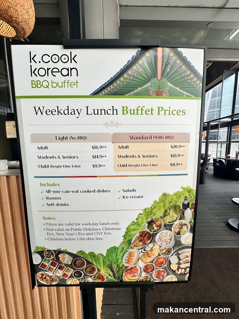Weekday Lunch Buffet Prices