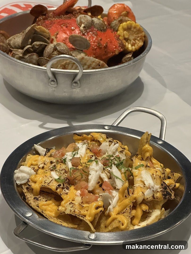 Seafood Nachos and Crab Boil