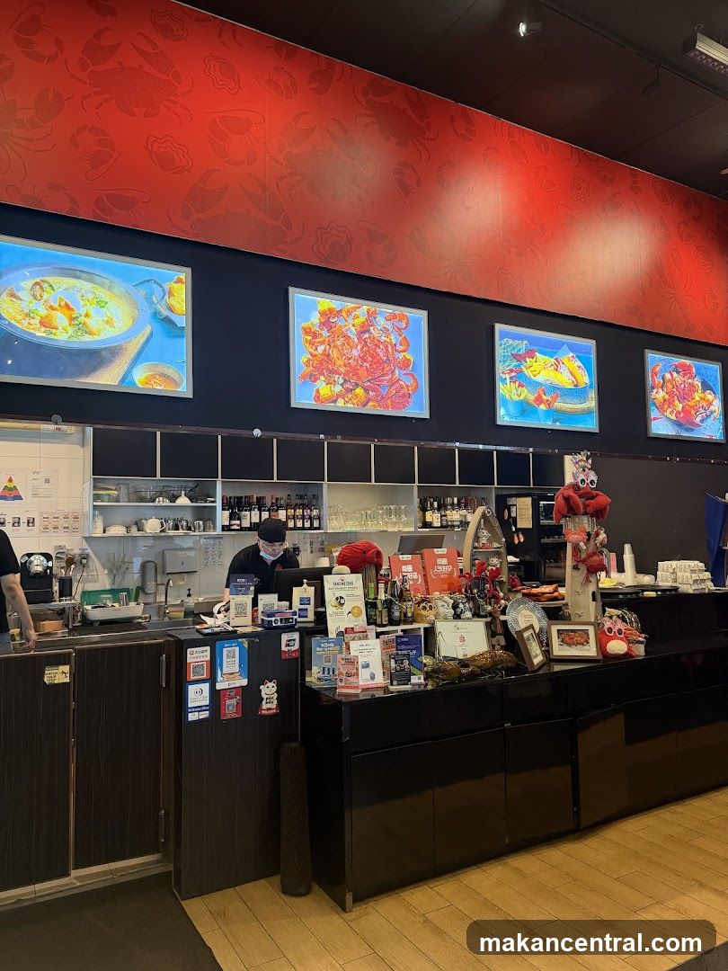Restaurant Interior with Crab Decor