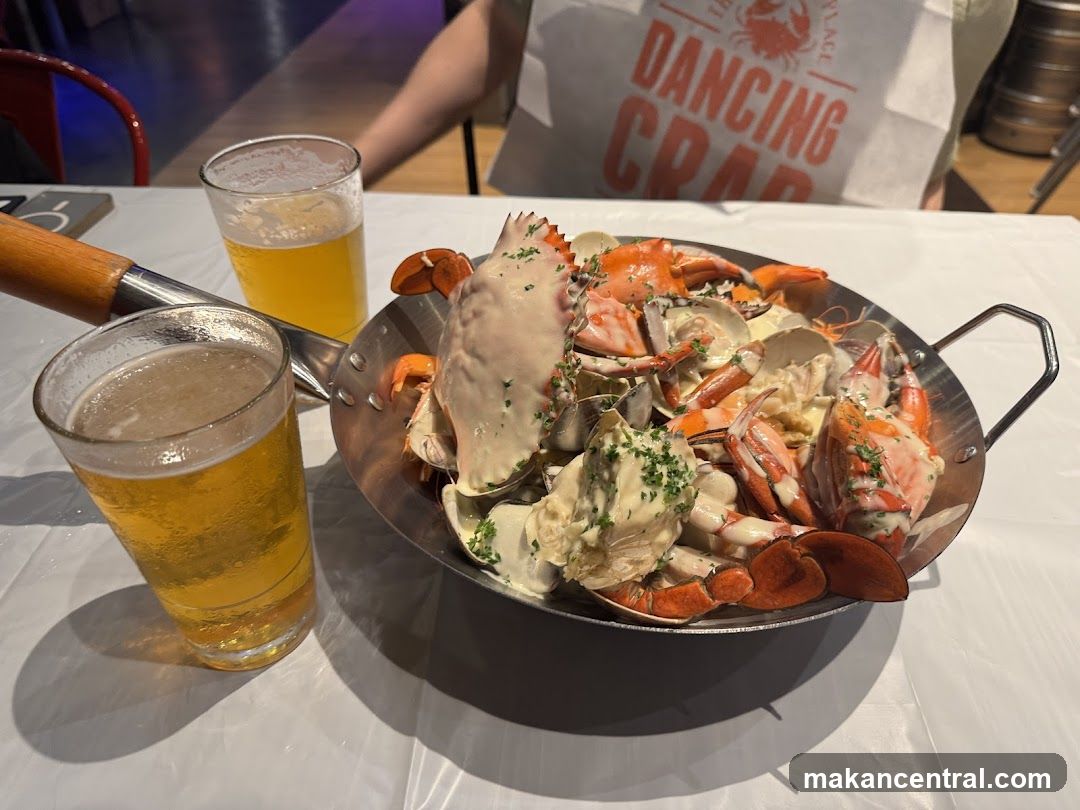 Seafood Platter with Beer
