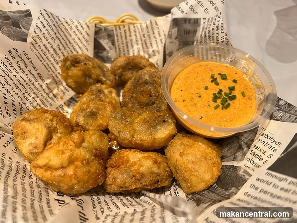 Fried Mushrooms with Dip