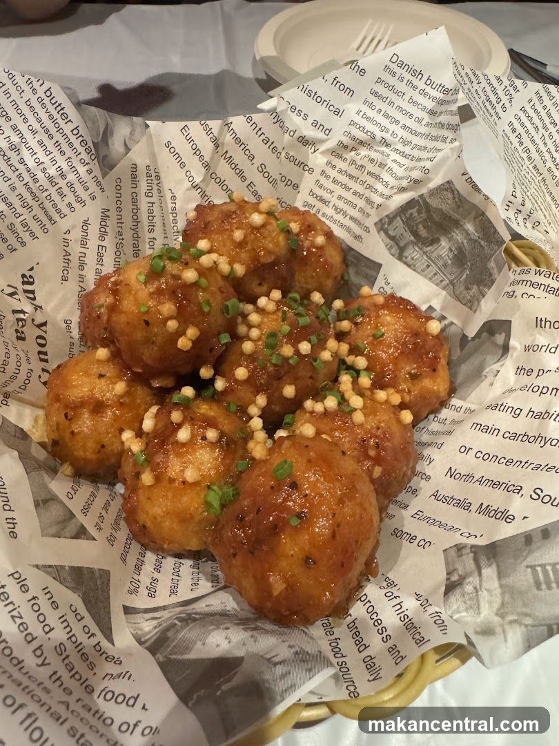 Fried Food with Garnish