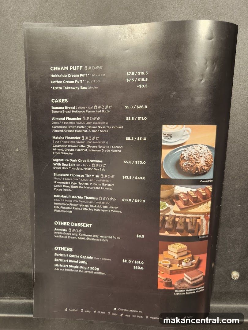 Dessert Menu
