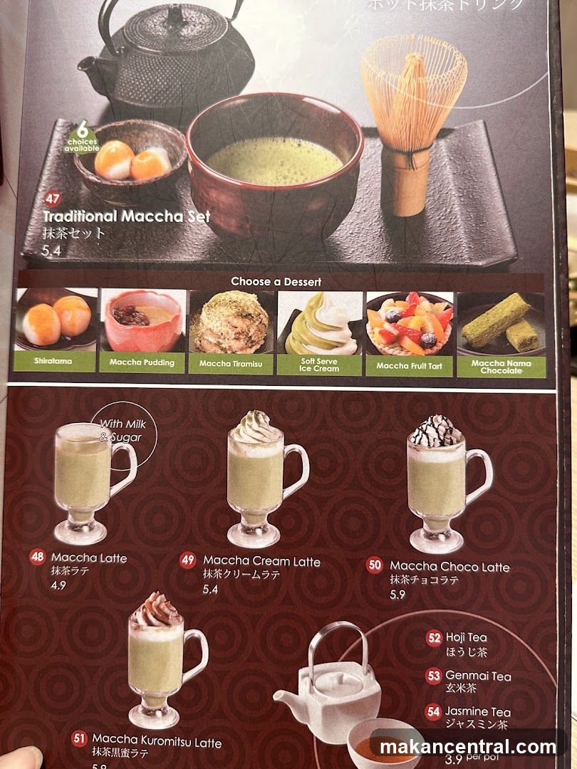 Traditional Maccha Set and Desserts