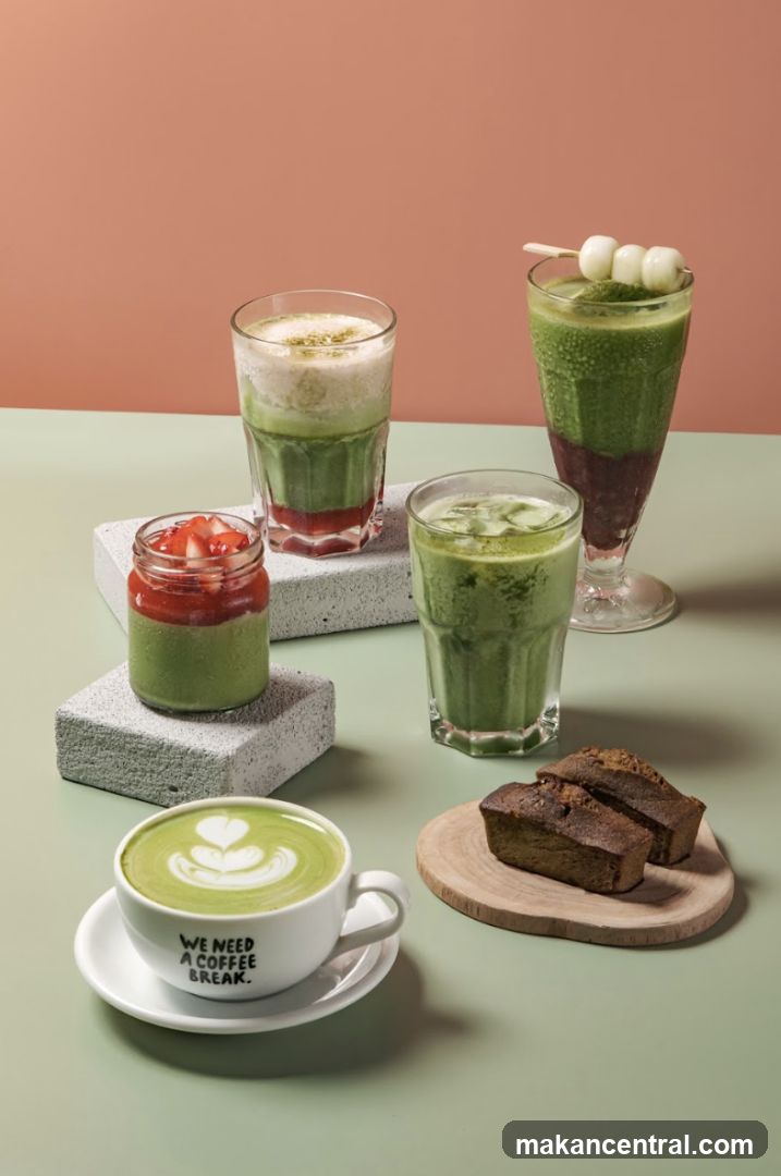 Matcha Drinks and Desserts
