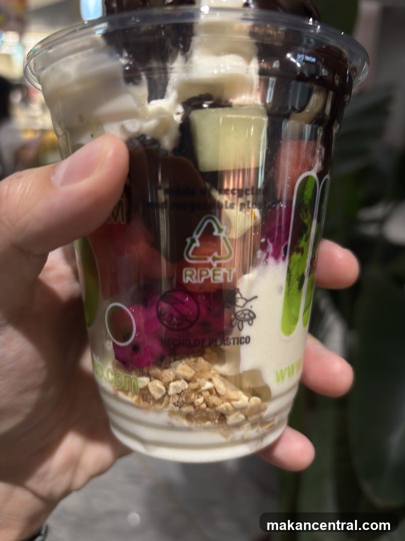 Dessert Cup with Fruit and Chocolate