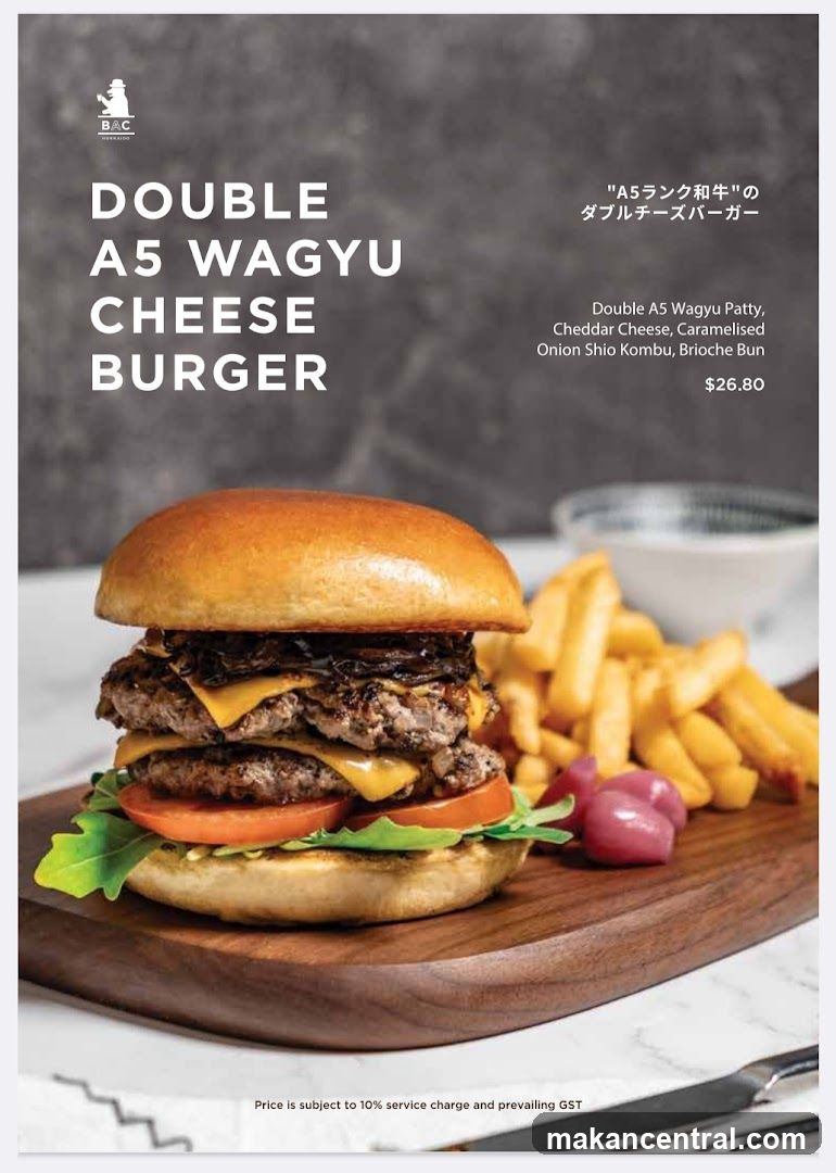 Double A5 Wagyu Cheese Burger