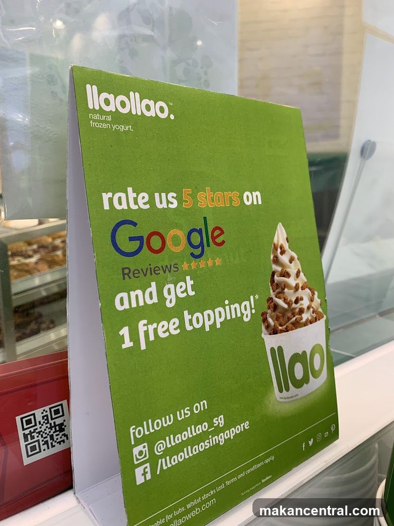 Llaollao promotion sign