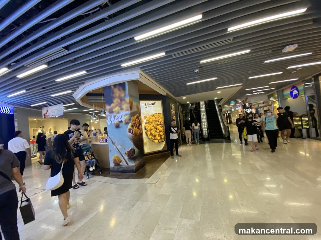 Mall Interior with Garrett Popcorn Stand