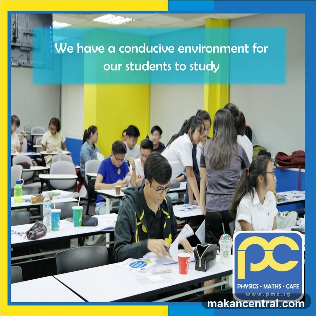Students studying in a classroom