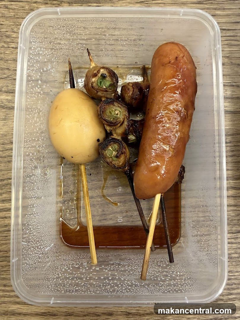 Skewers in a Container