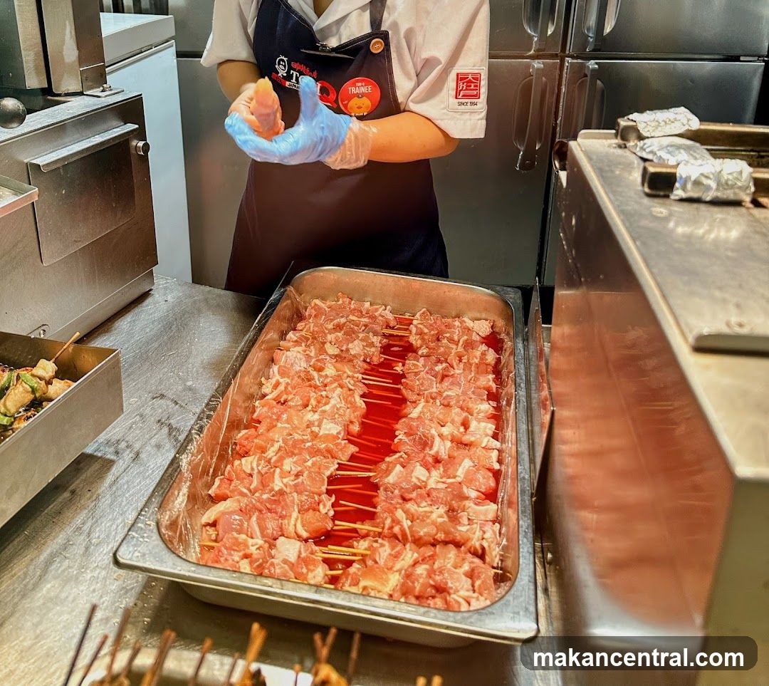 Preparing Skewers